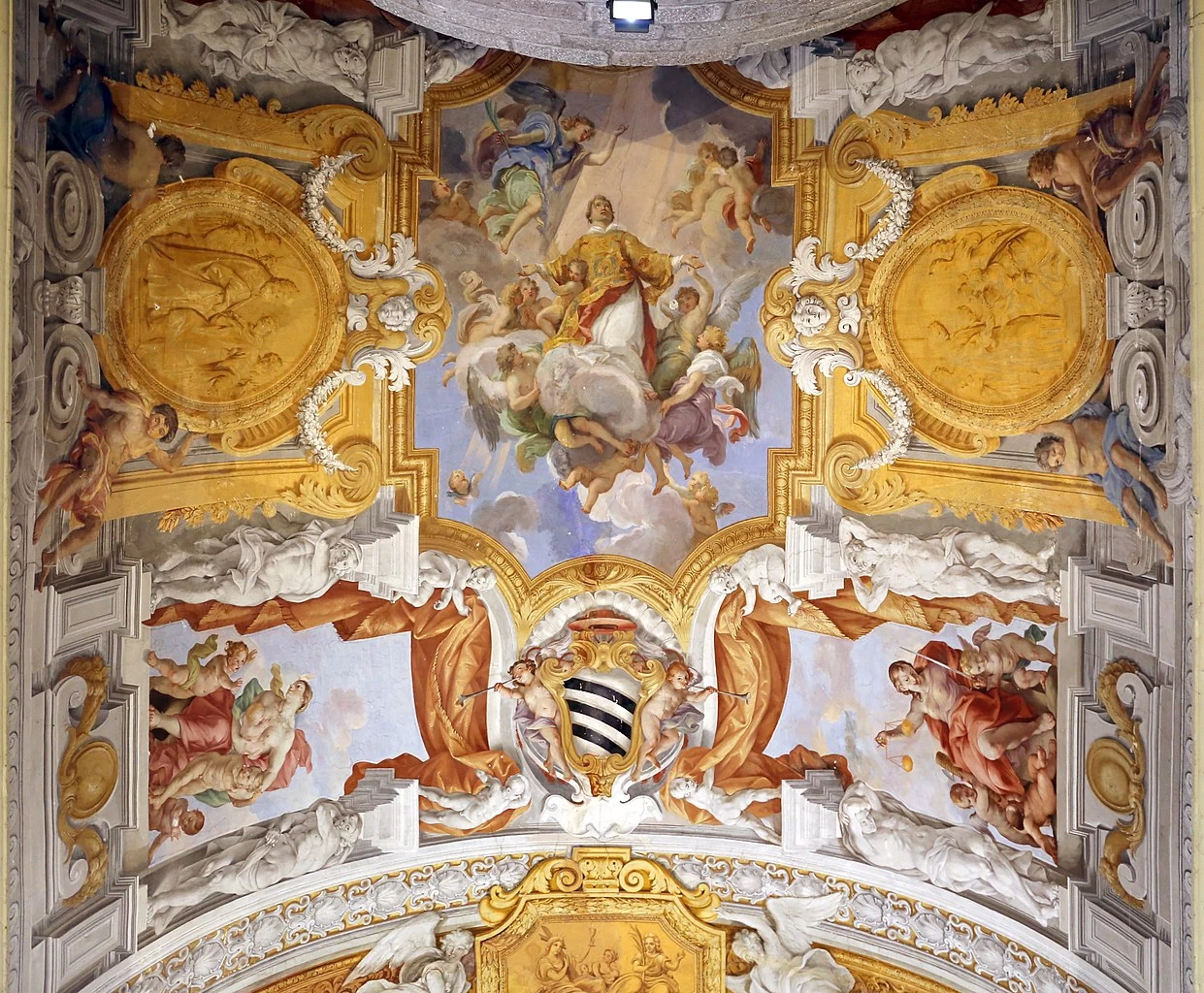 Duomo di Viterbo, interno, coro dei canonici 2